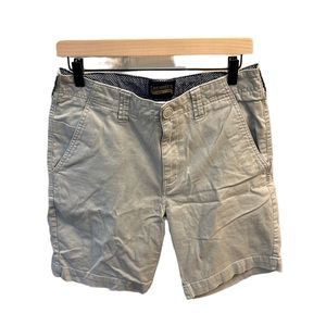 Mens Cremieux Khaki Shorts Size 32 Flat Front